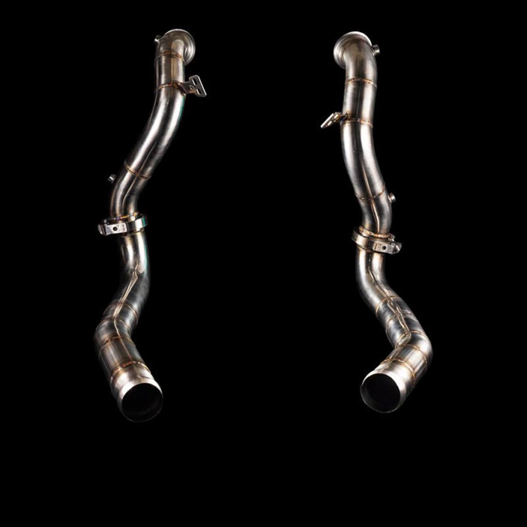 MERCEDES AMG GT, GTS, GTC, GTR 4.0L V8 BITURBO M178 3.5 CATLESS DOWNPIPES by BlackBoost UAE | USA | EU | CA | CN