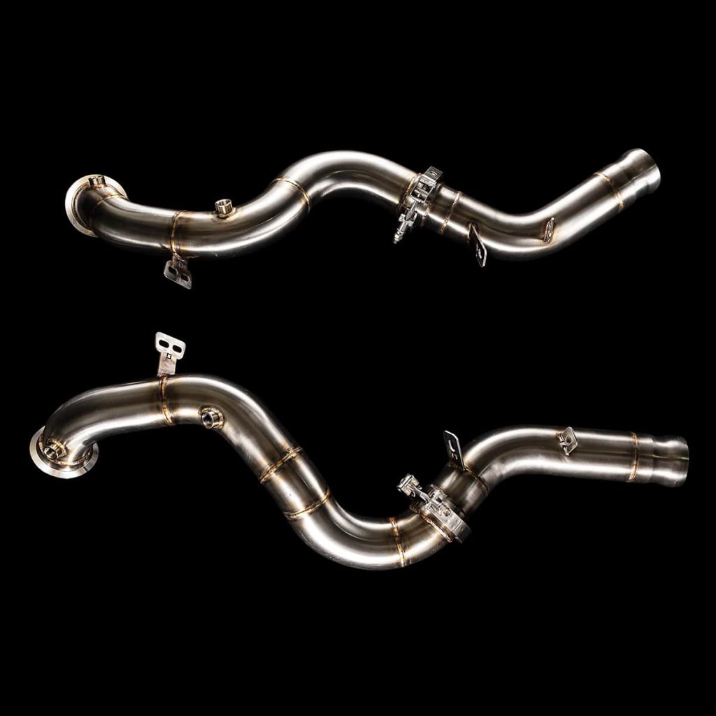 MERCEDES AMG M177 (205 253) CATLESS DOWNPIPES by BlackBoost UAE | USA | EU | CA | CN