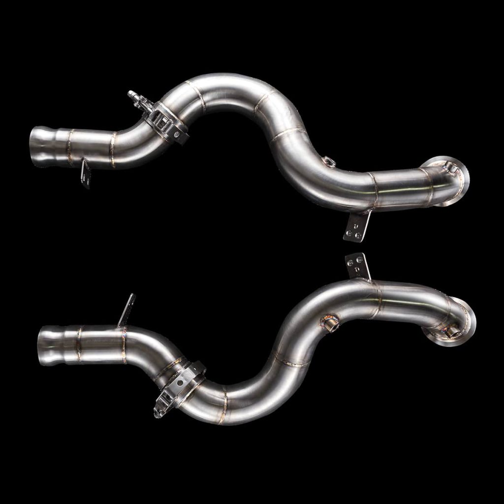 MERCEDES AMG M177 (W222) CATLESS DOWNPIPES by BlackBoost UAE | USA | EU | CA | CN