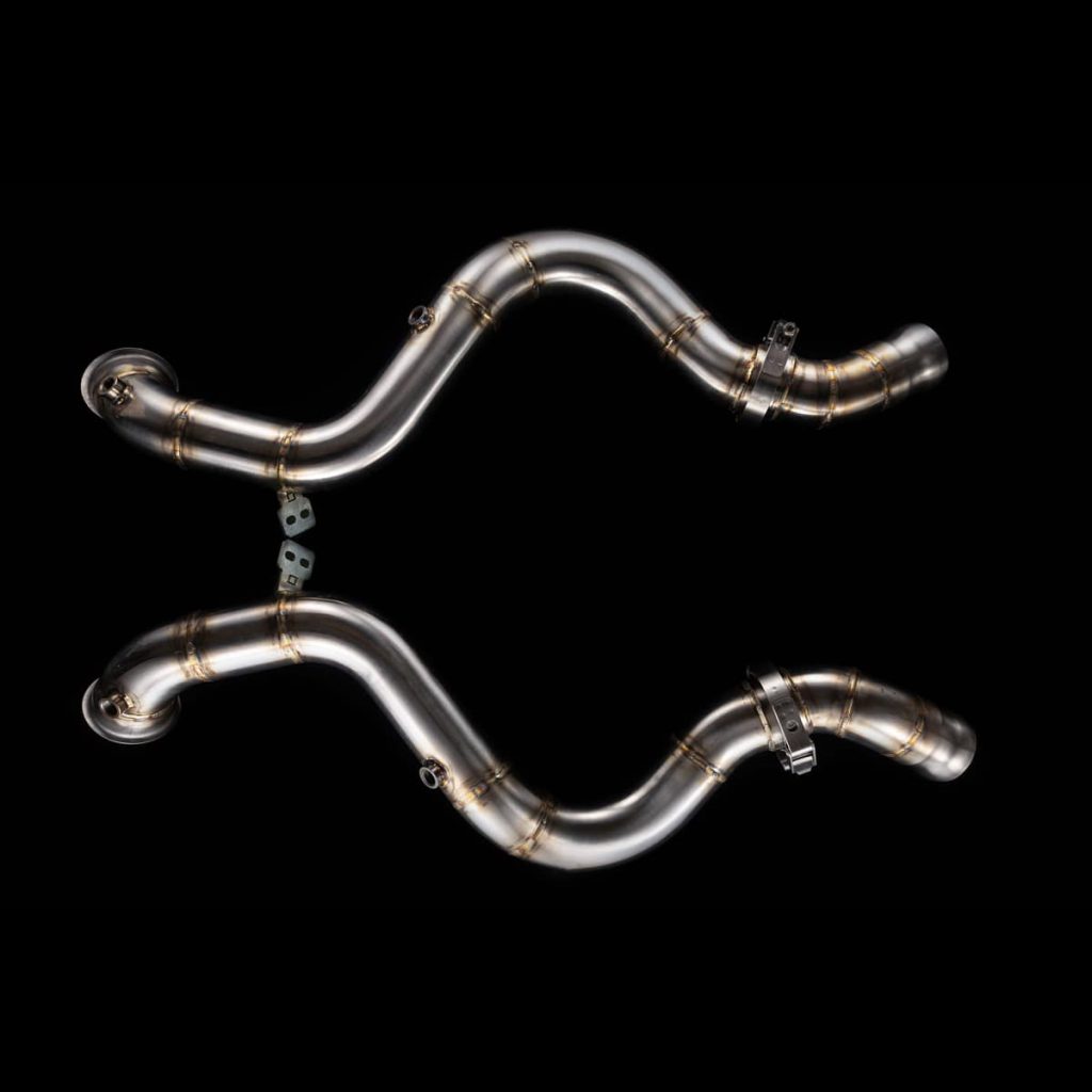 MERCEDES C63(S) AMG M177 (205) CATLESS DOWNPIPES by BlackBoost UAE | USA | EU | CA | CN