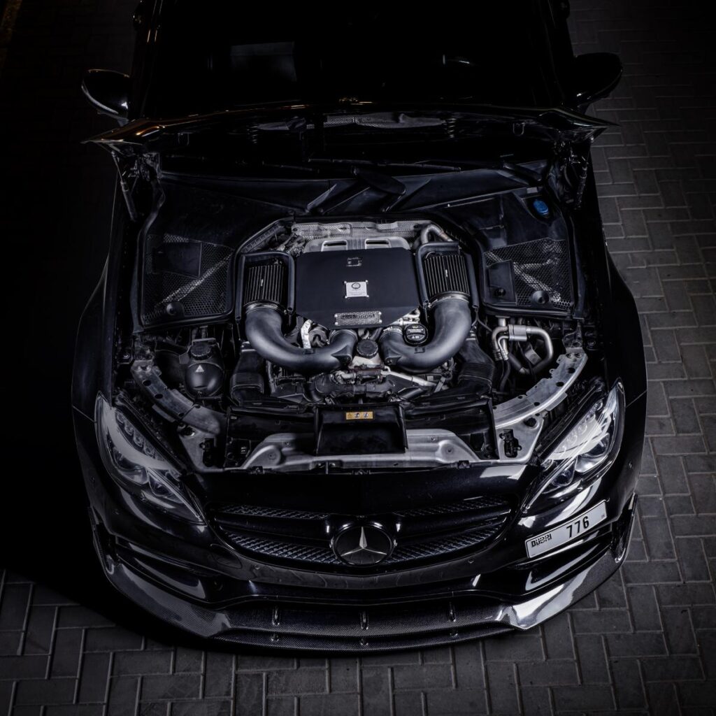 Mercedes C63 AMG M177 High Peformance Cold Air Intake by BlackBoost UAE | USA | EU | CA | CN