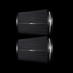 Blackboost Conical Twin Flow Synthetic Dry Air filters <br>5.5 inch x 231mm SET OF 2